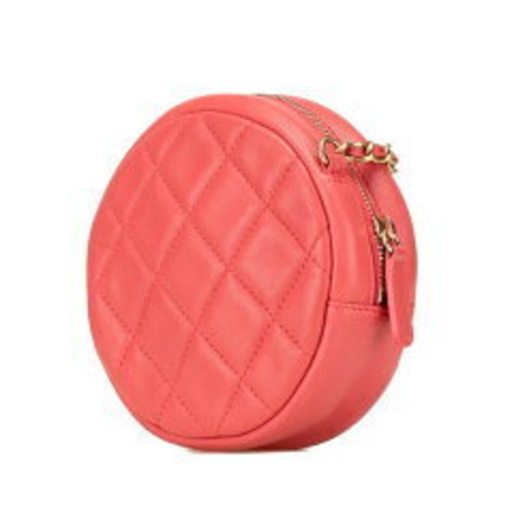 Chanel Camellia Heart Mark Coco Lambskin Bag Matelasse Crossbody Shoulder